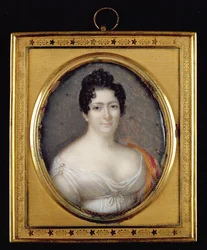 Mademoiselle Mars (1779-1847) 1819 (olie på elfenben)
